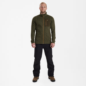 Sarek Strikjakke - Olive - Deerhunter