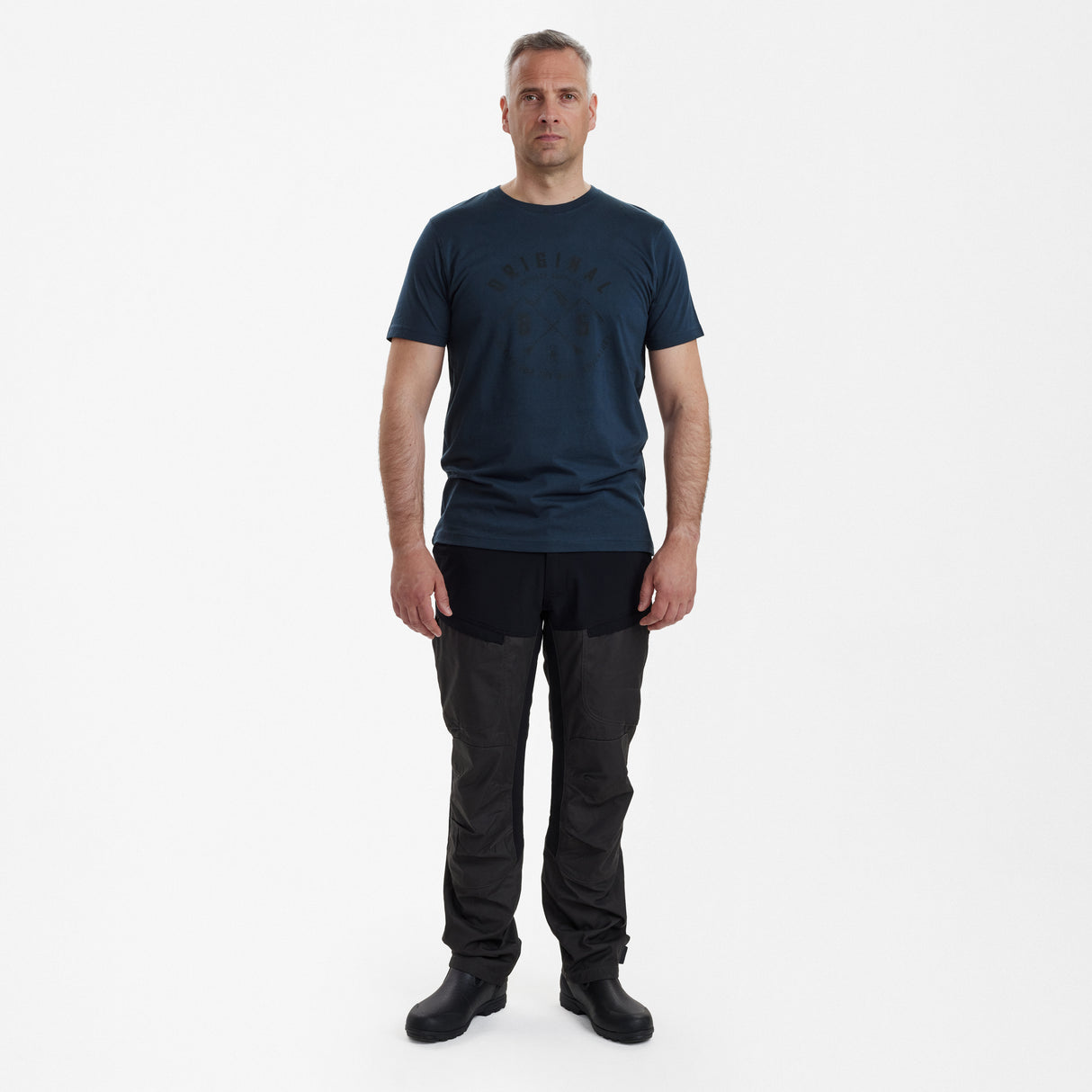 Nolan T-shirt - Dark Blue -  Deerhunter