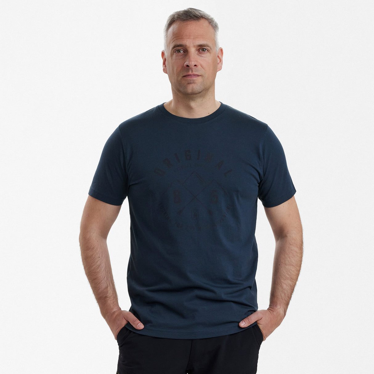 Nolan T-shirt - Dark Blue -  Deerhunter