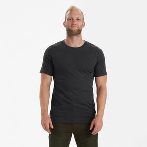 Basis 2-pak T-shirt Adventure Green Melange -  Deerhunter