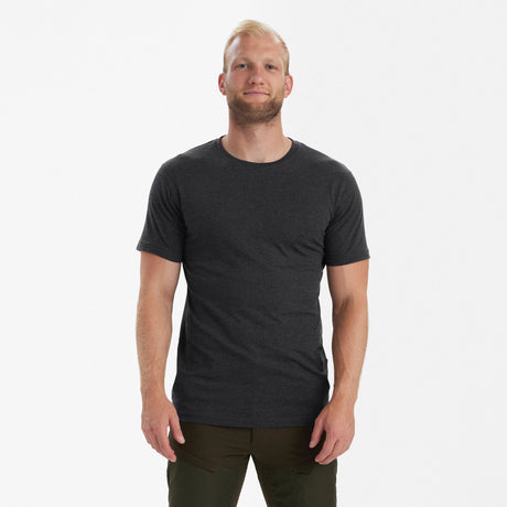 Basis 2-pak T-shirt Adventure Green Melange -  Deerhunter