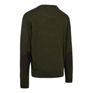 Harrington Strik med rund hals - Forest Ember Melange - Deerhunter