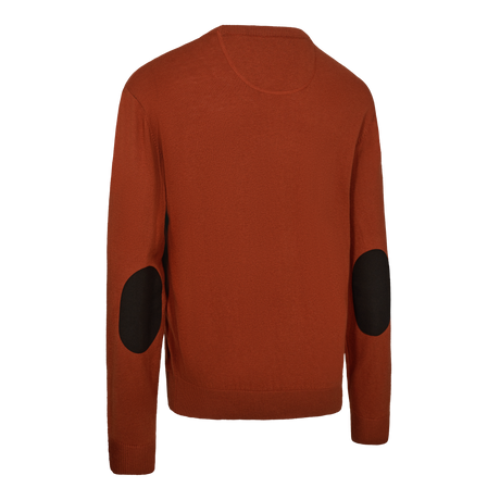 Harrington Strik med rund hals - Oak Rust Melange - Deerhunter