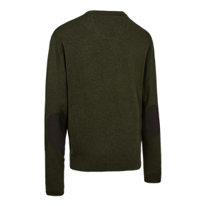 Harrington Strik med V-hals - Forest Ember Melange - Deerhunter