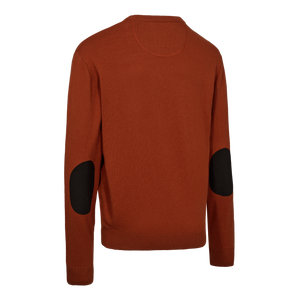 Harrington Strik med V-hals - Oak Rust Melange - Deerhunter