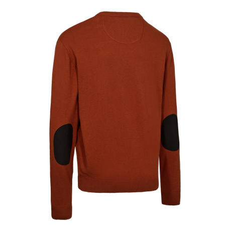 Harrington Strik med V-hals - Oak Rust Melange - Deerhunter