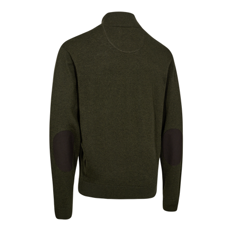 Harrington Strik med lynlås hals - Forest Ember Melange -  Deerhunter