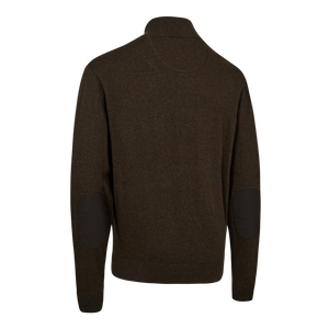 Harrington Strik med lynlås hals - Forest Ember Melange -  Deerhunter