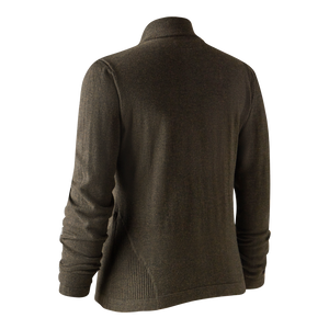 Lady Darlington Strikcardigan - Dark Elm - Deerhunter