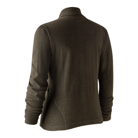 Lady Darlington Strikcardigan - Dark Elm - Deerhunter