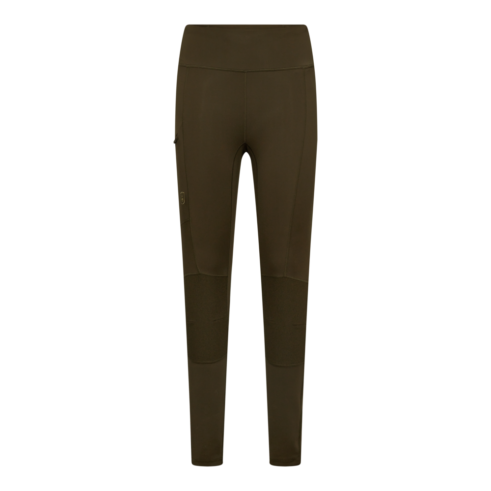 Lady Forstærkede Tights - Art Green - Deerhunter