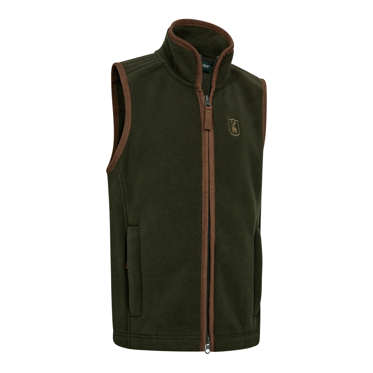 Youth Cumbria Fleece Vest - Deerhunter - Forest Ember