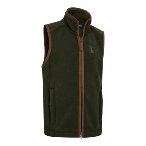 Youth Cumbria Fleece Vest - Deerhunter - Forest Ember