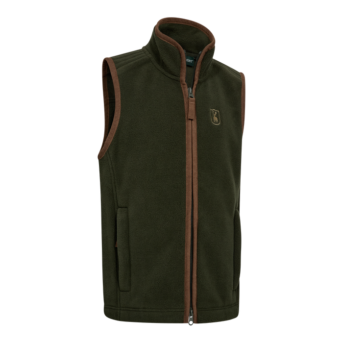 Youth Cumbria Fleece Vest - Deerhunter - Forest Ember