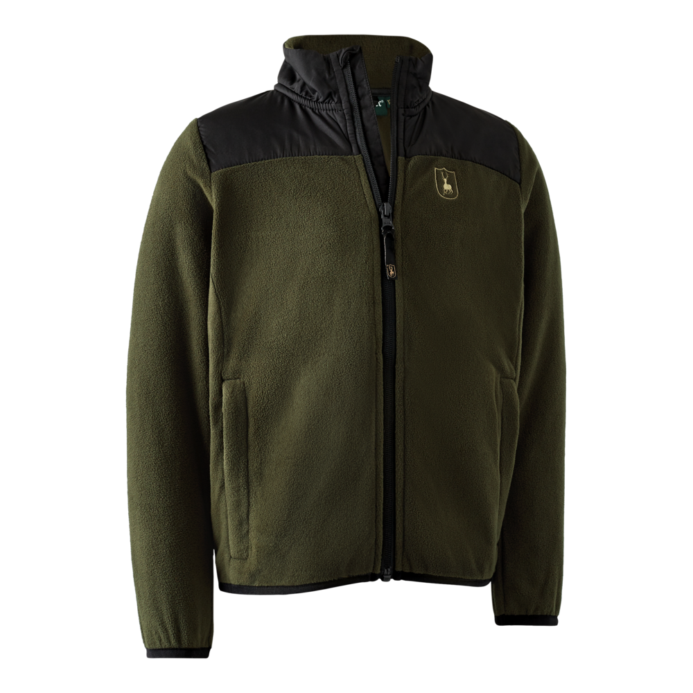 Youth Northward Fleece Jakke Green - Deerhunter