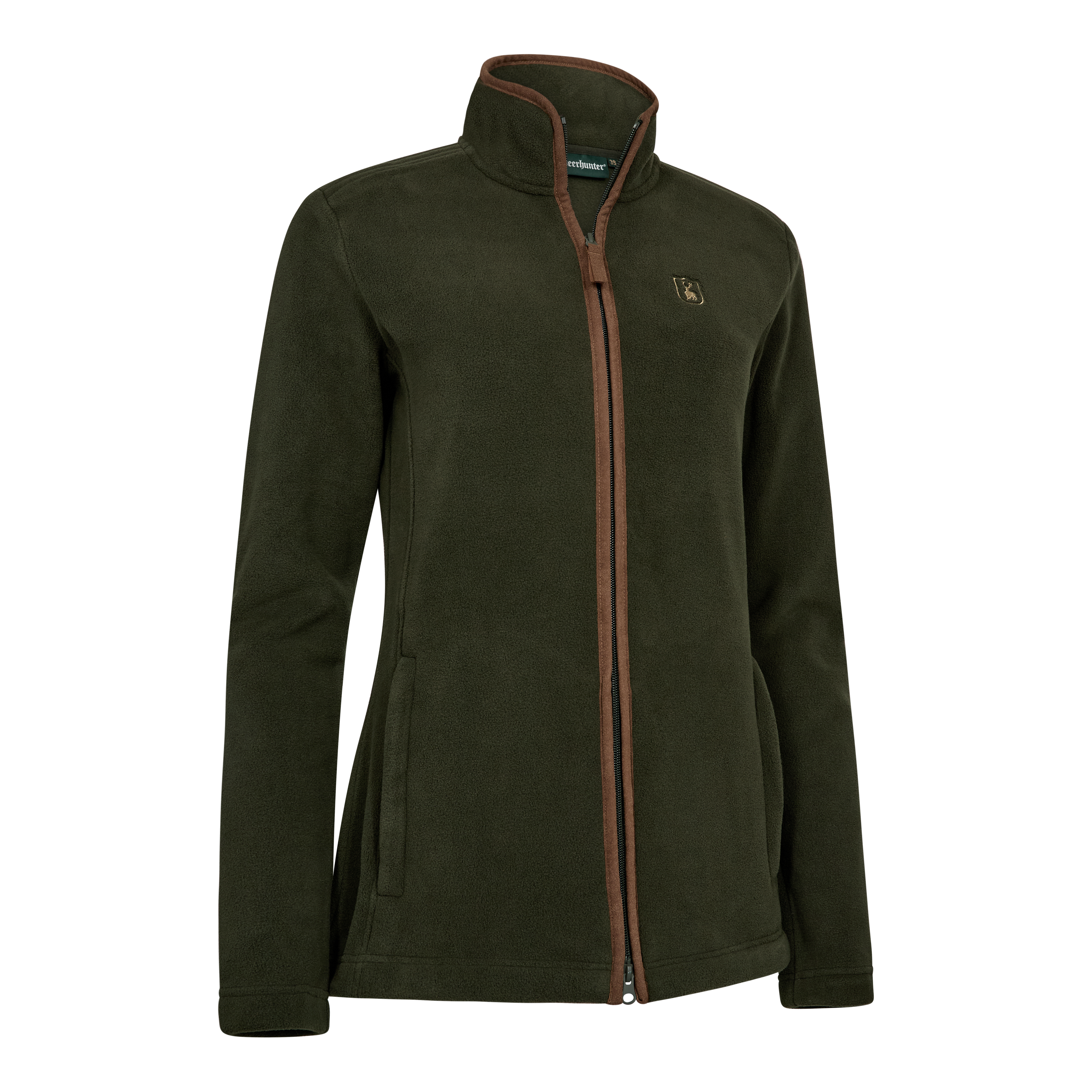 Lady Cumbria Fleece Jakke - Deerhunter - Forest Ember