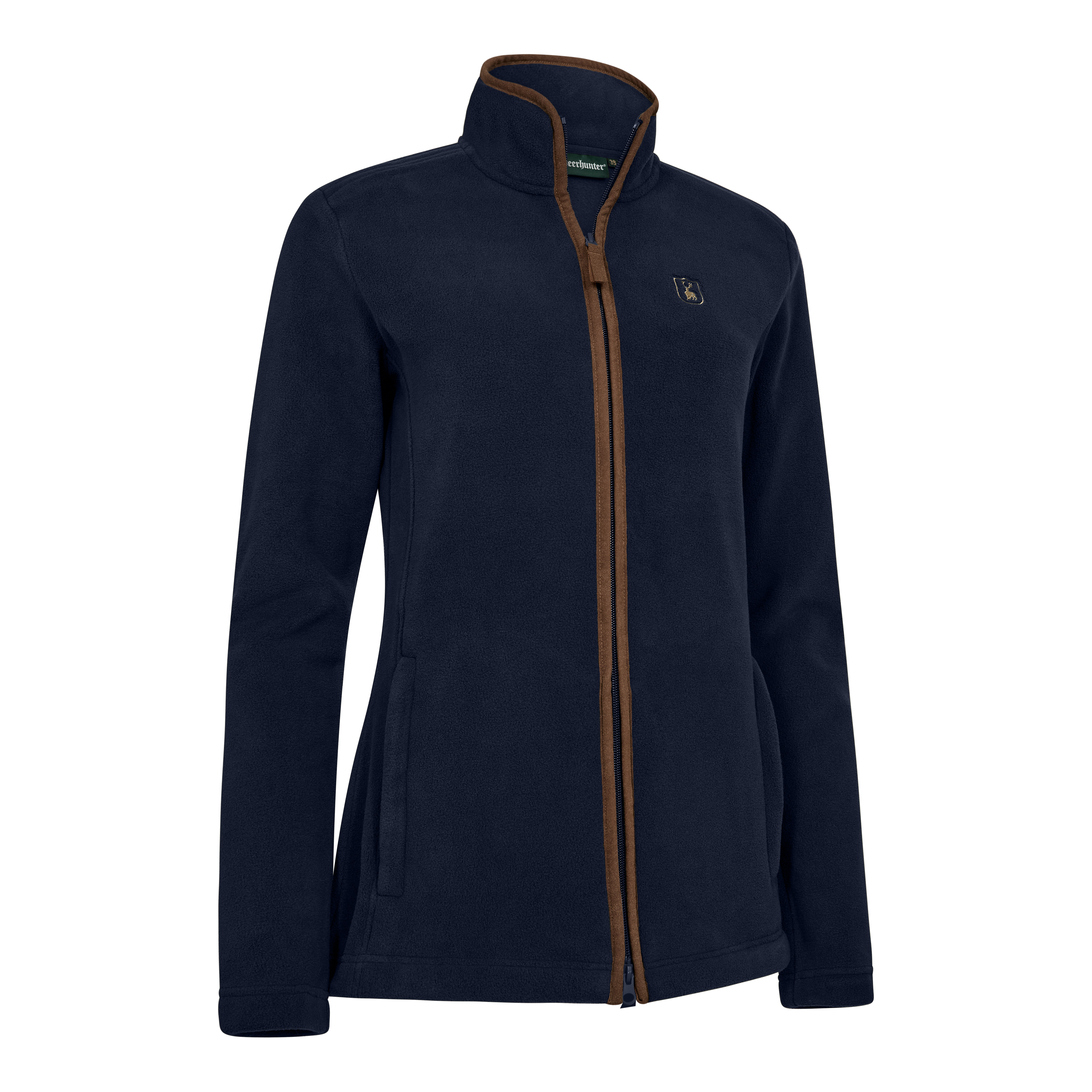 Lady Cumbria Fleece Jakke - Deerhunter - Dark Blue