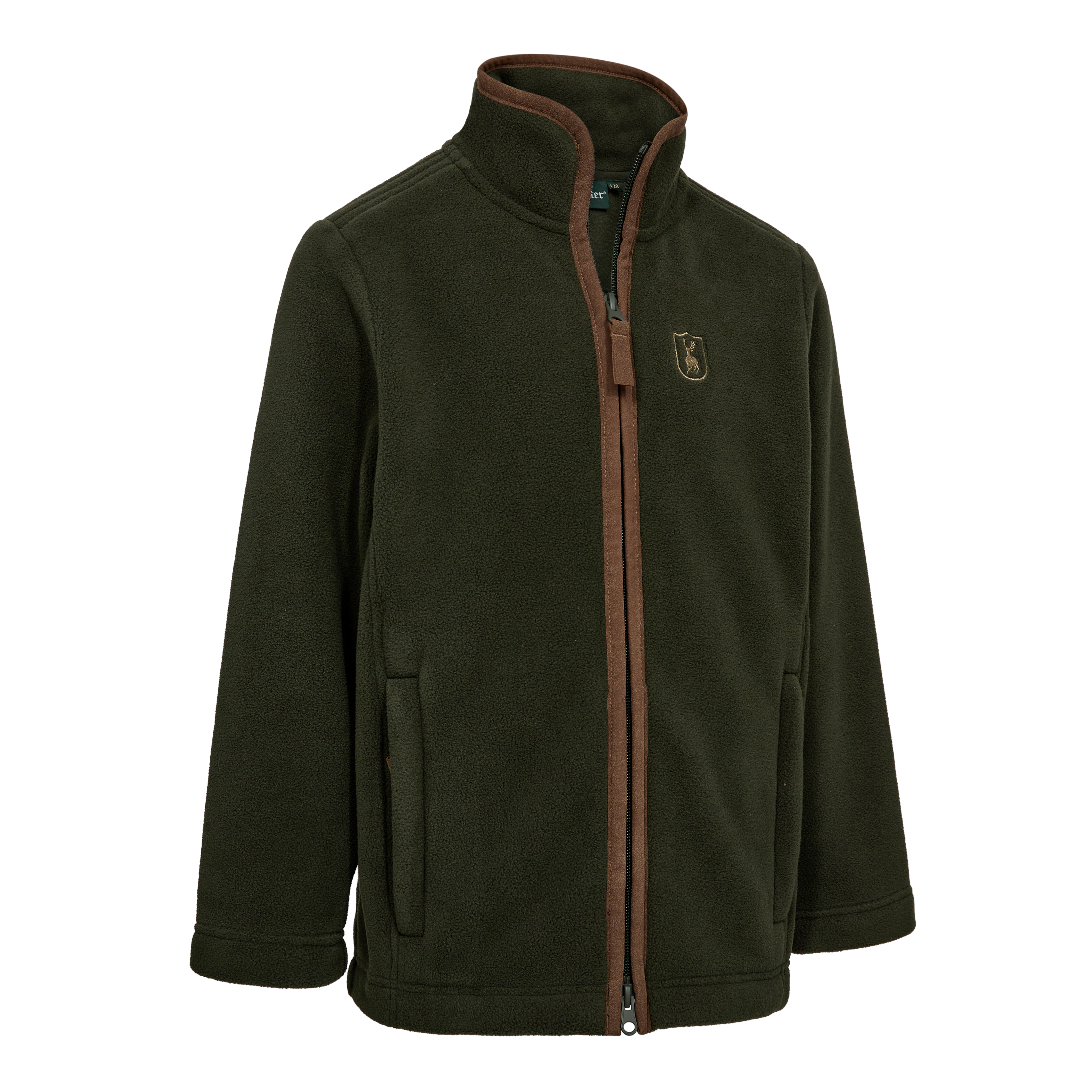 Youth Cumbria Fleece Jakke - Forest Ember - Deerhunter