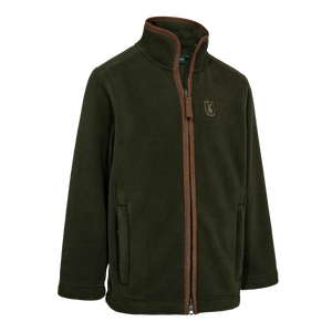 Youth Cumbria Fleece Jakke - Forest Ember - Deerhunter