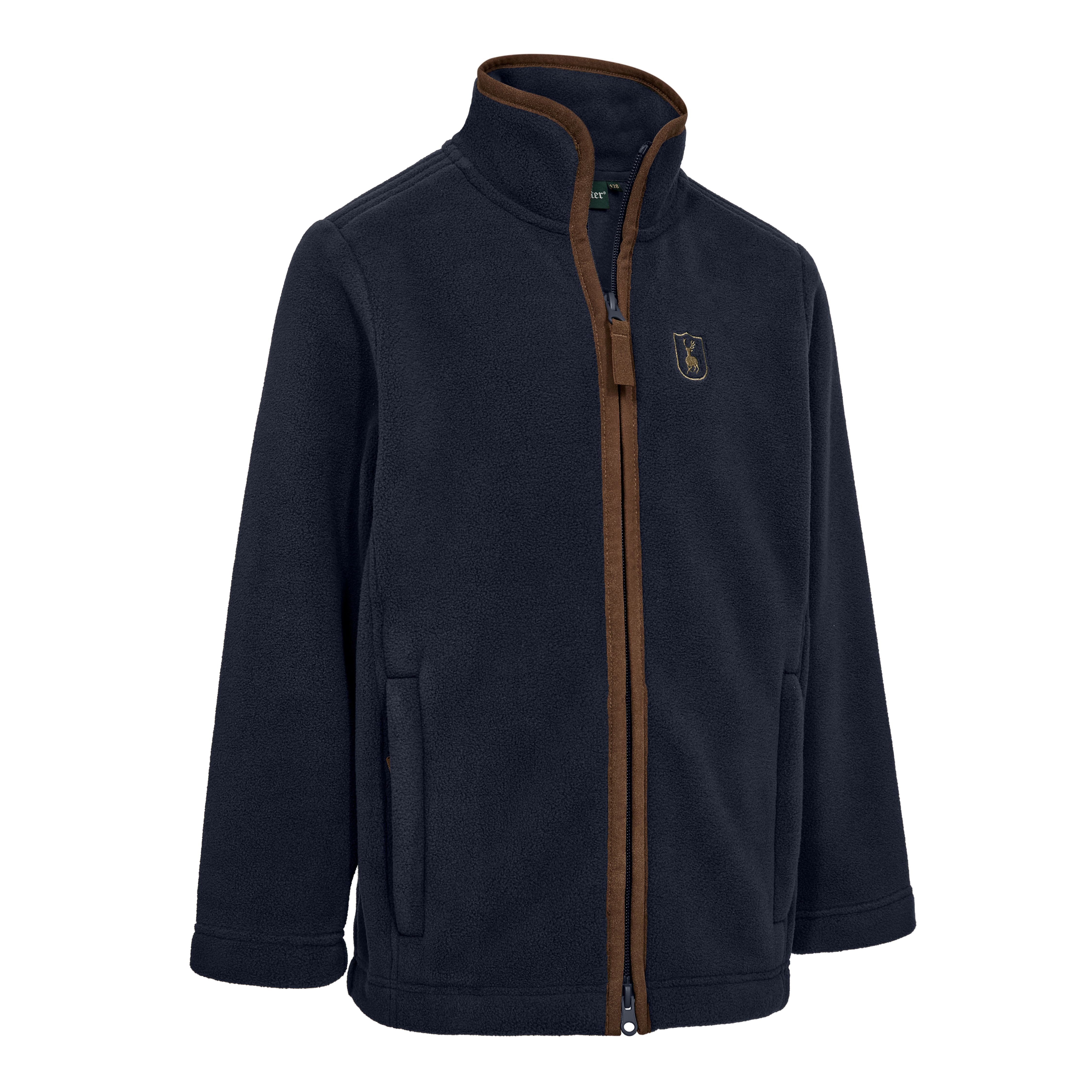 Youth Cumbria Fleece Jakke - Dark Blue - Deerhunter