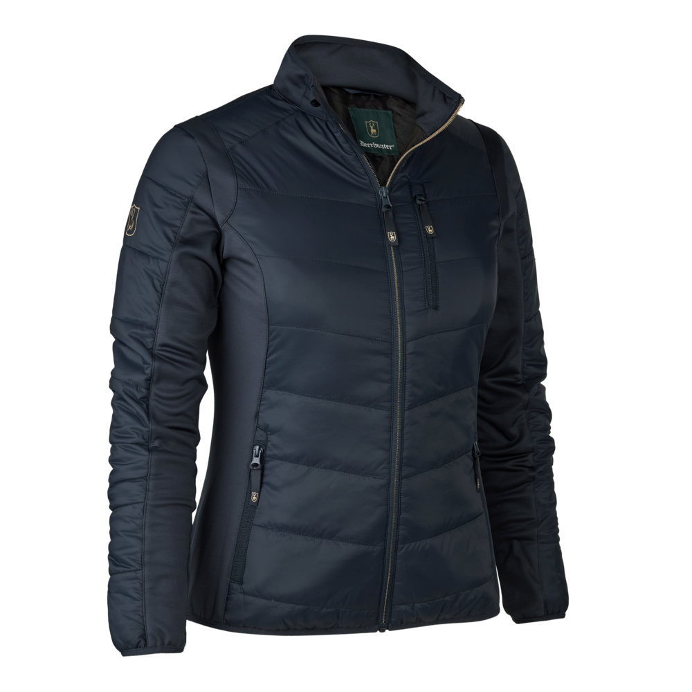 Lady Heat vatteret jakke - Dark blue - Deerhunter