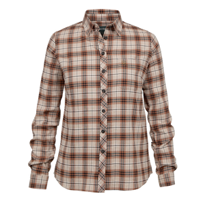 Lady Louisa skjorte Orange Check - Deerhunter