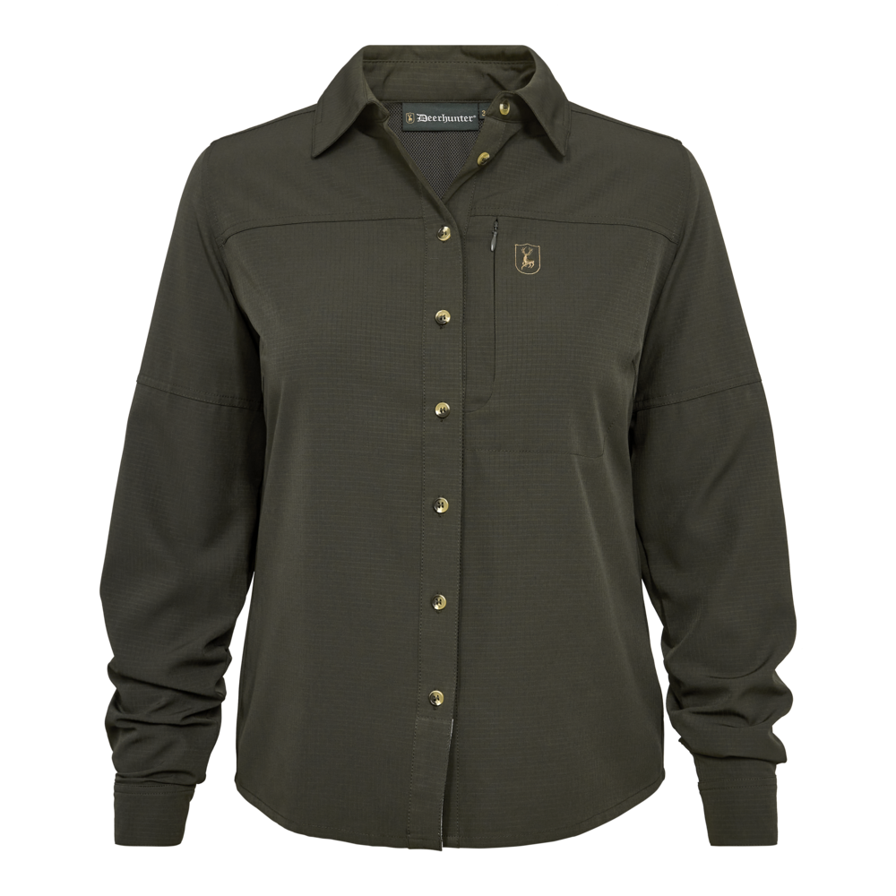 Lady Canopy Skjorte - Forest Green - Deerhunter