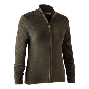 Lady Darlington Strikcardigan - Dark Elm - Deerhunter