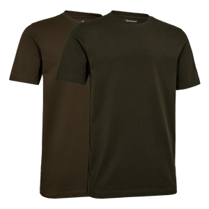 2-pak T-shirts - Fallen leaf / Timber - Deerhunter