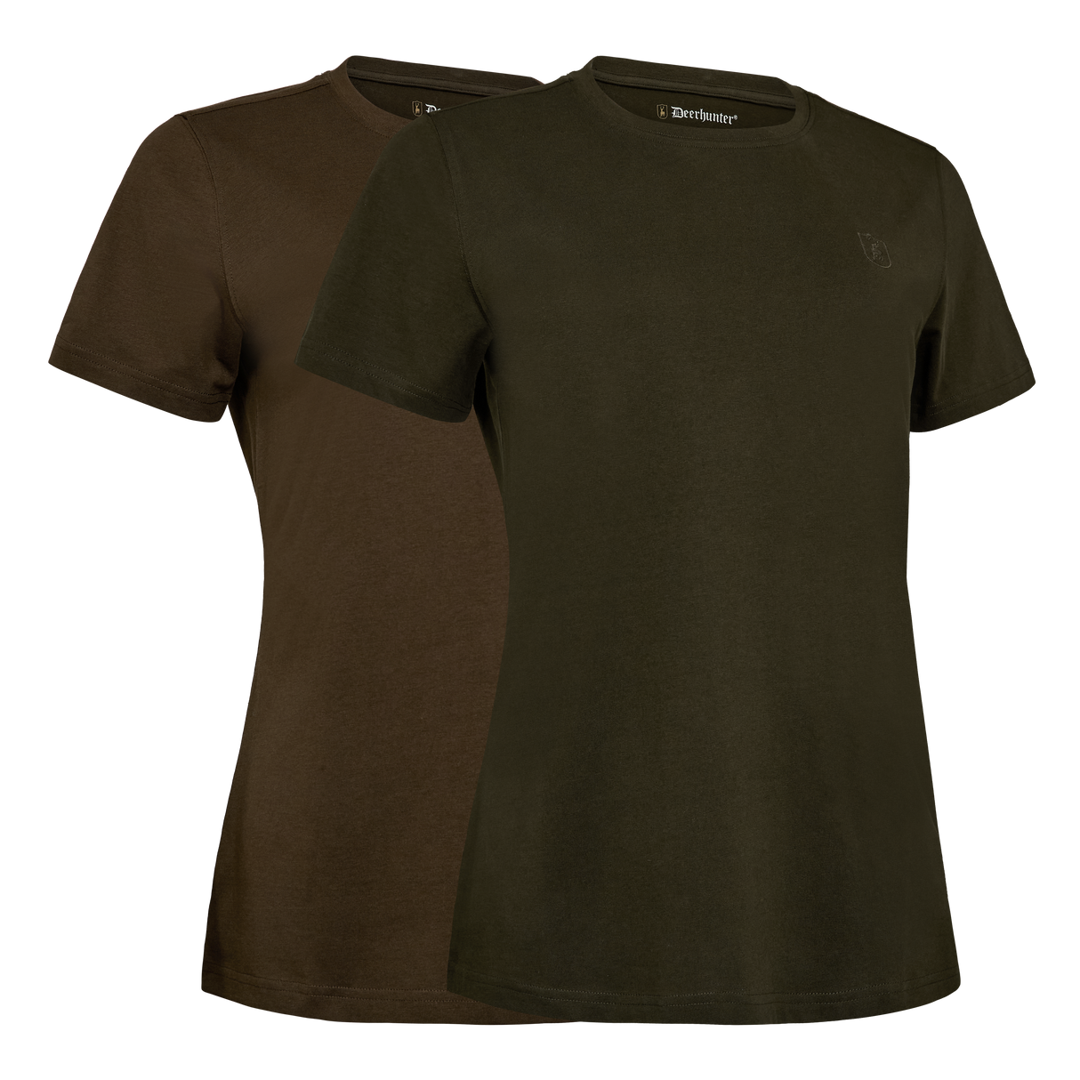 Lady 2-pak T-shirts - Fallen leaf / Timber - Deerhunter