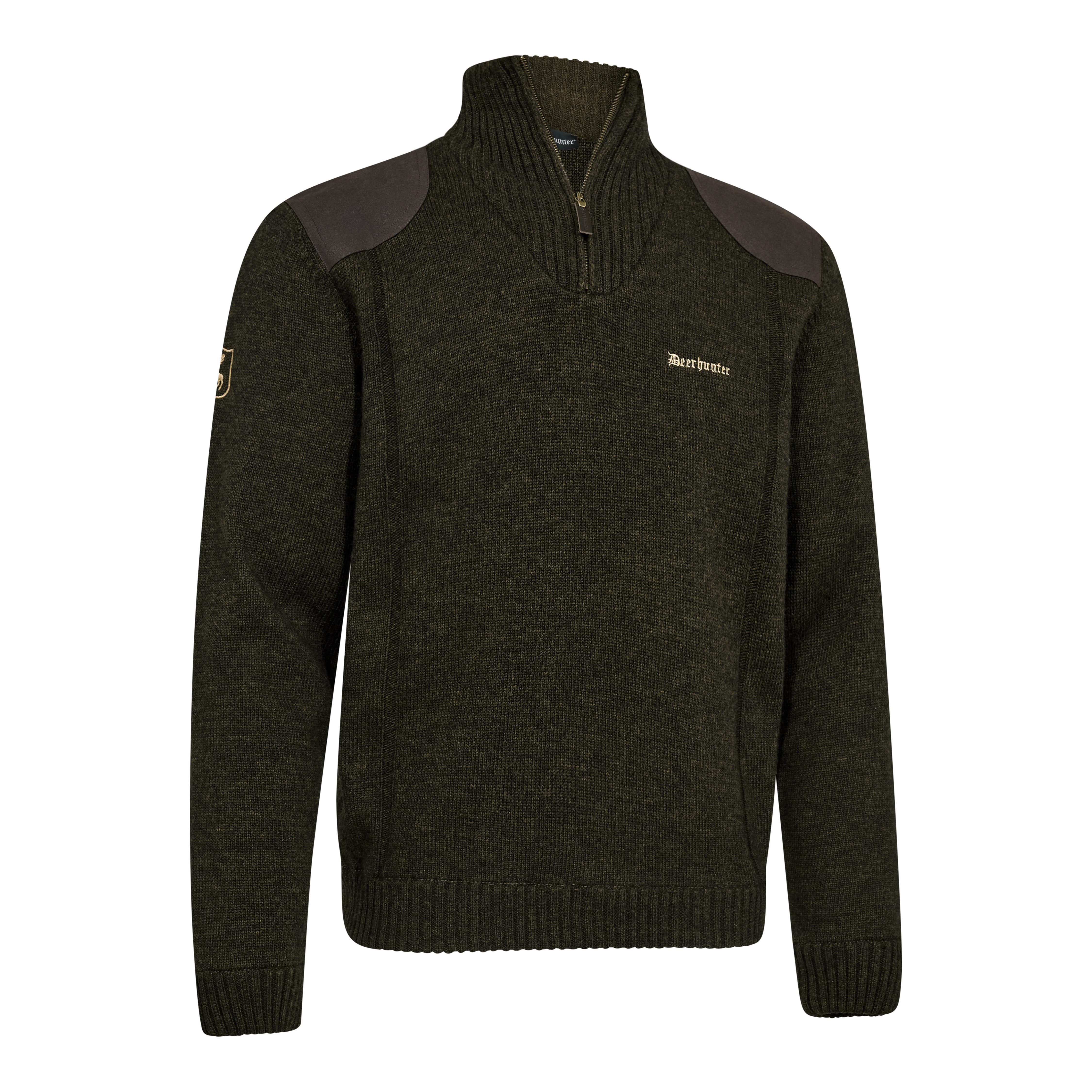 Finley ½-zip Strik - Ridgewood Melange - Deerhunter