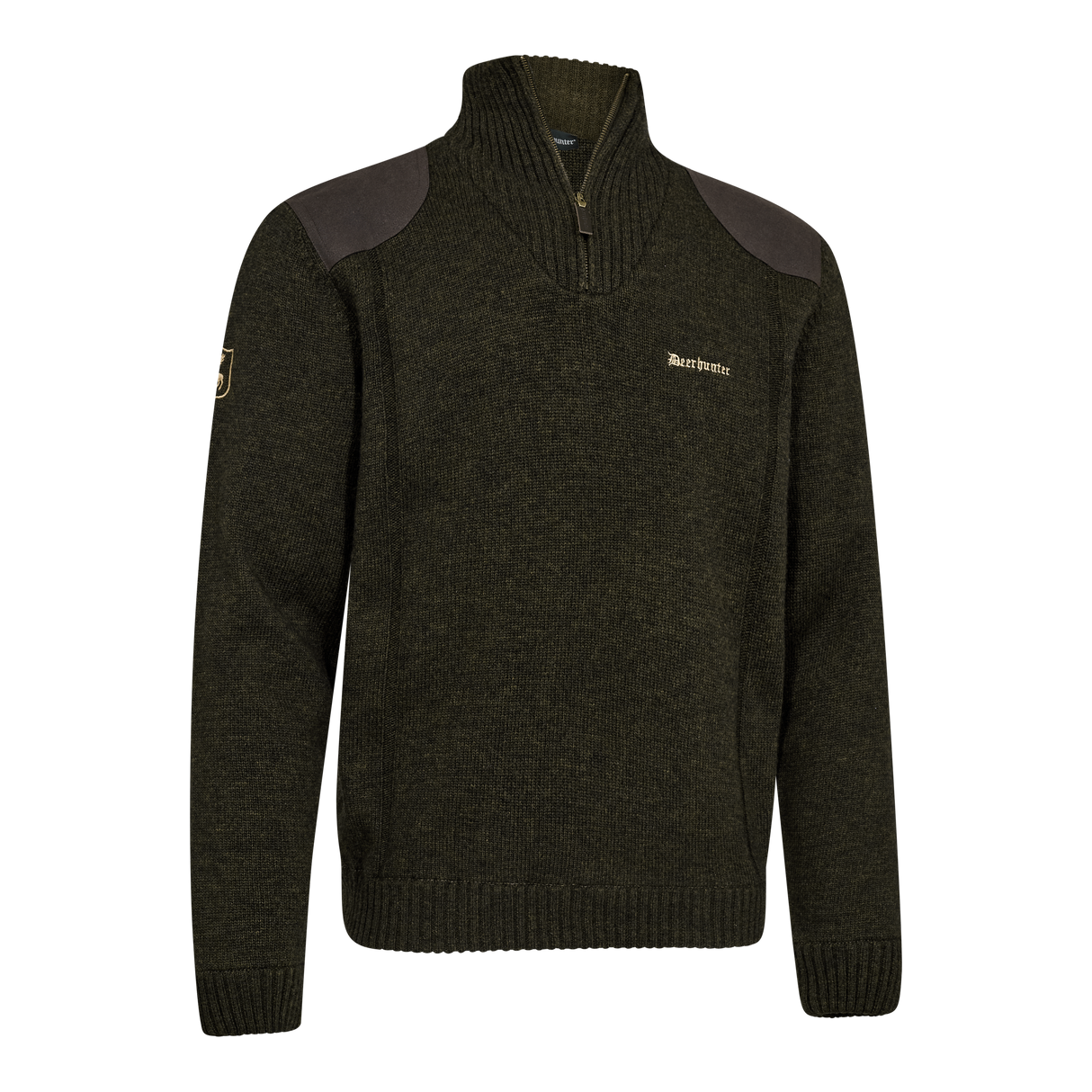 Finley ½-zip Strik - Ridgewood Melange - Deerhunter