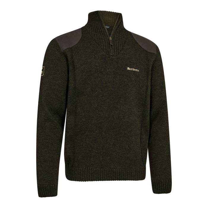 Finley ½-zip Strik - Ridgewood Melange - Deerhunter