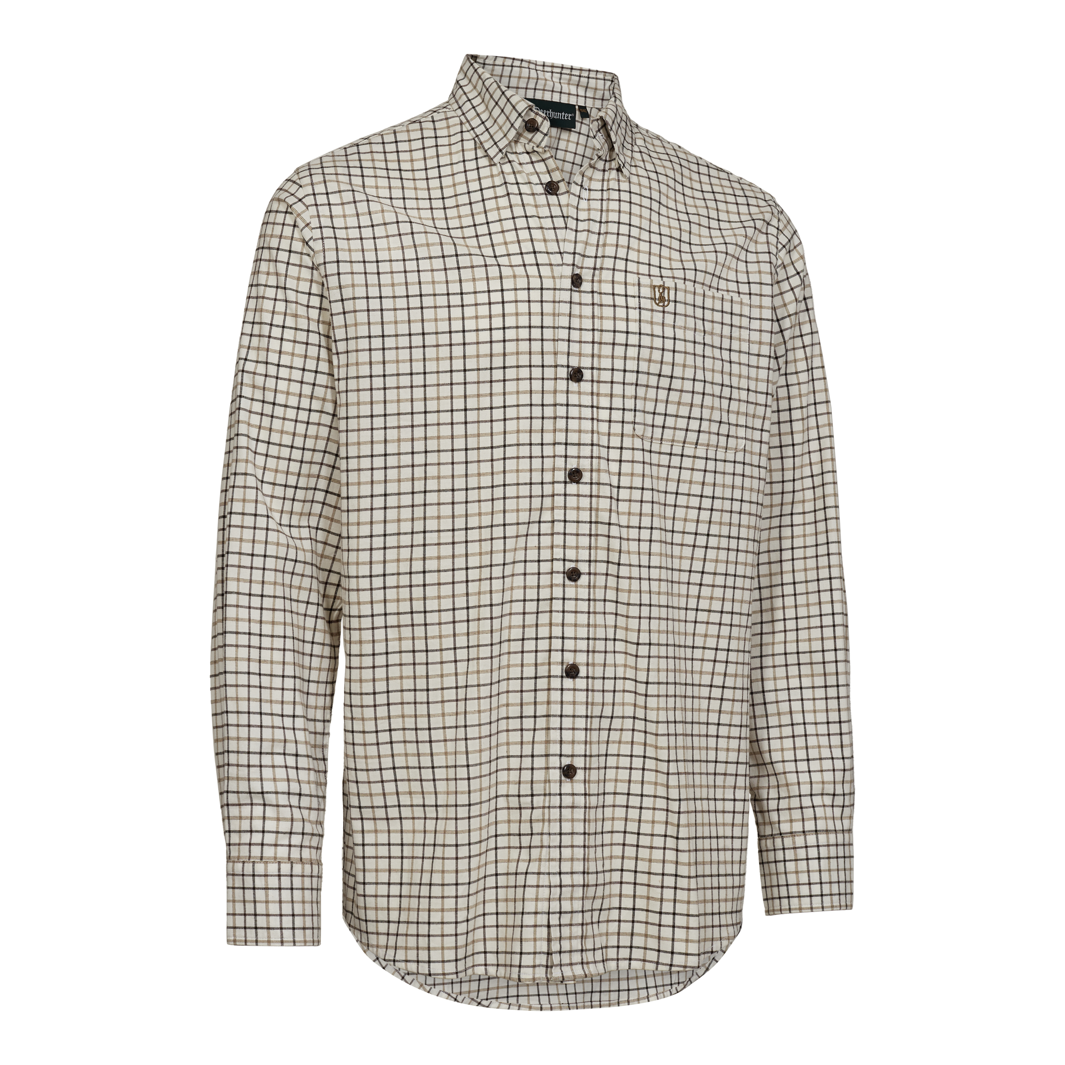Gavin Skjorte - Beige Check - Deerhunter
