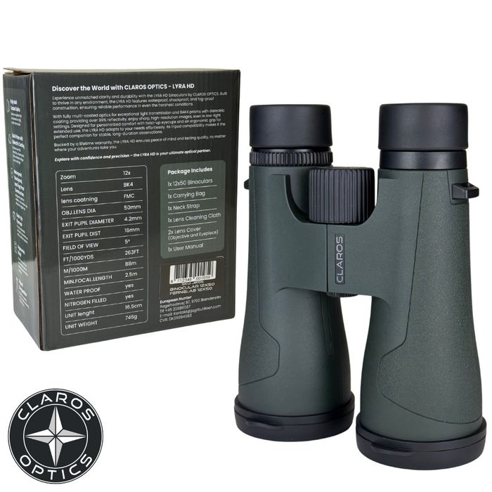 Claros Lyra HD 12x50