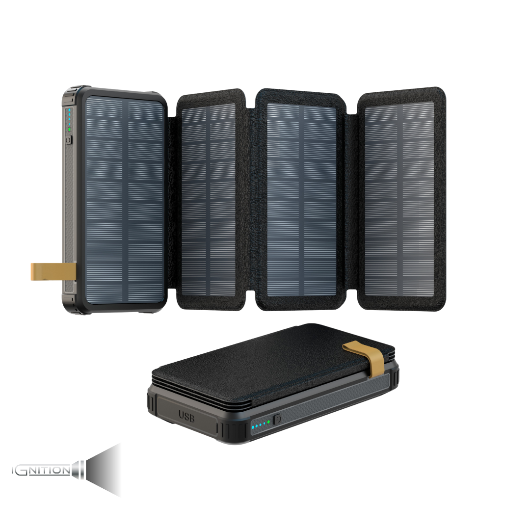 Solcelle Powerbank 20000mAh - Ignition