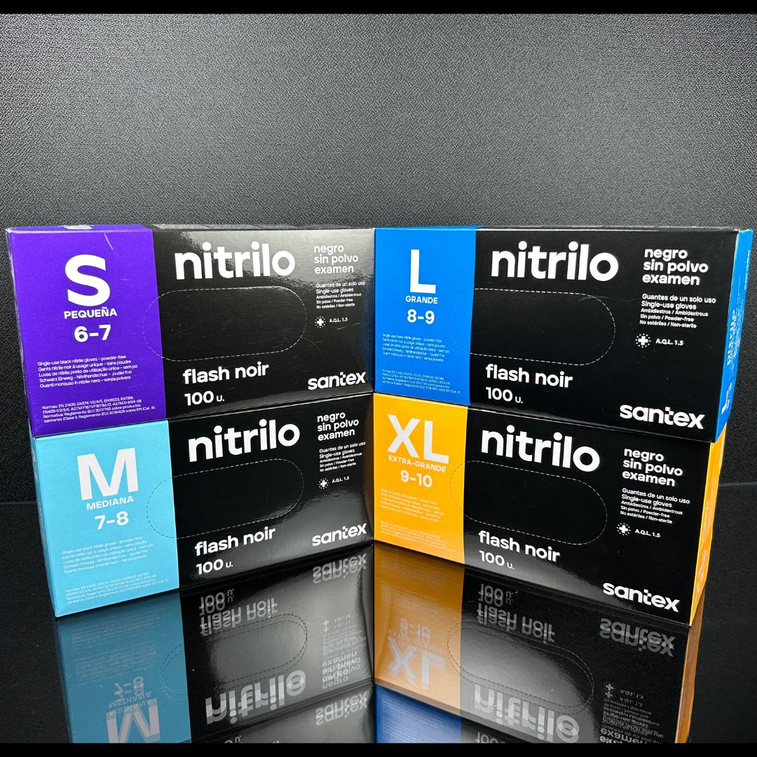 Nitrilhandsker (sort) Kraftig 4.5g – 100 stk