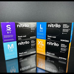 Nitrilhandsker (sort) Kraftig 4.5g – 100 stk