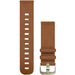 Quick Release remme (20 mm), Tan italiensk læder, sølv hardware 2
