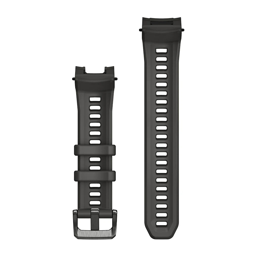 22 mm remme (Instinct® 3 - 45 mm/Instinct Crossover AMOLED), Charcoal silikone med metalspænde