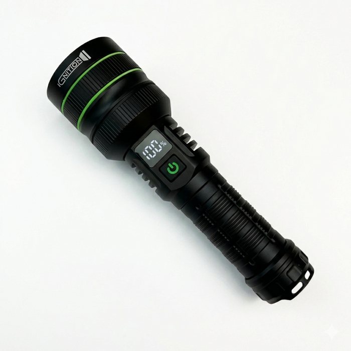 Ekstrem kraftig - lommelygte 10.000 Lumens + powerbank - Ignition