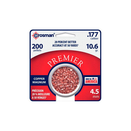 Crosman - Copper Mag. Domed hagl 4,5MM 0,69g. (200 stk dåse)