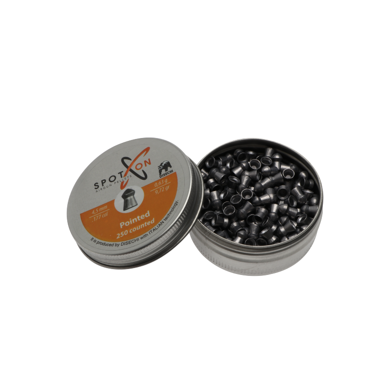 Spoton - Pointed 4,5mm - 0,63gr/9,72grain - 250 stk. pr dåse