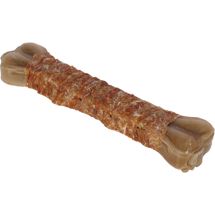 Rawhide bone, med kylling, 30cm, 500g,