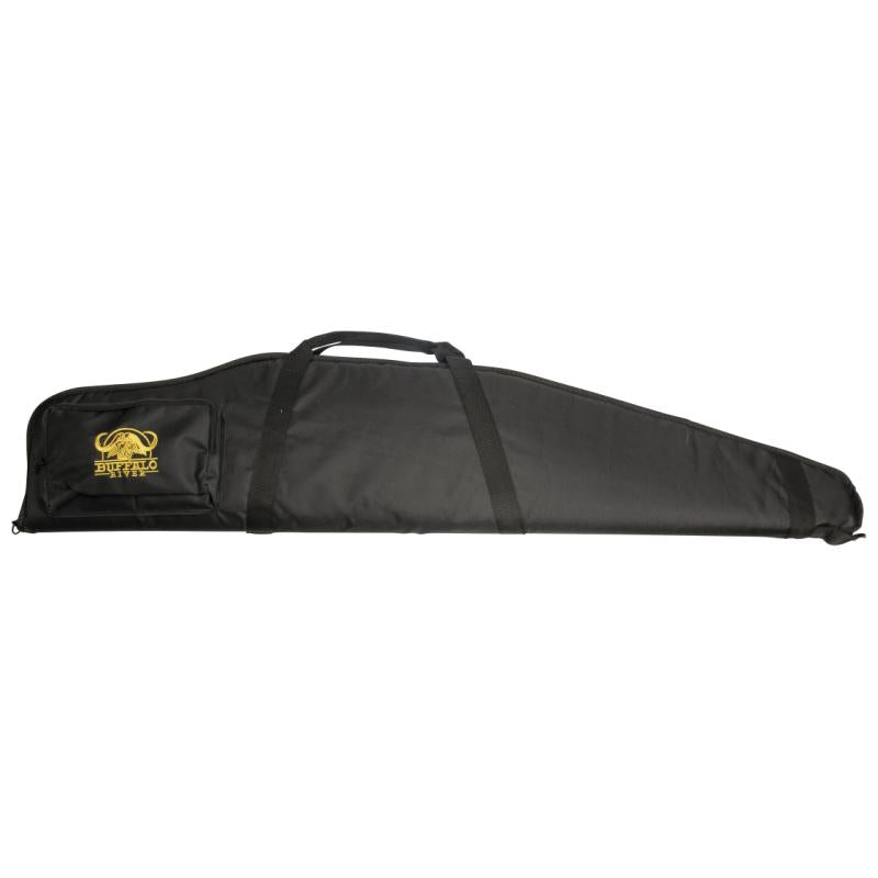Buffalo River riffelfoderal - Sort 130cm m/lyddæmperlomme