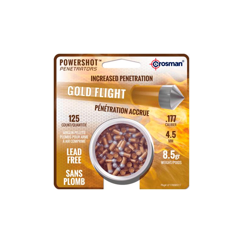 Crosman - GoldFlight blyfri hagl 4,5MM 0,55g. (125 stk dåse)