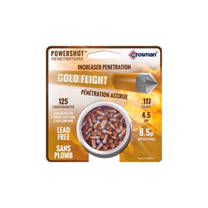 Crosman - GoldFlight blyfri hagl 4,5MM 0,55g. (125 stk dåse)