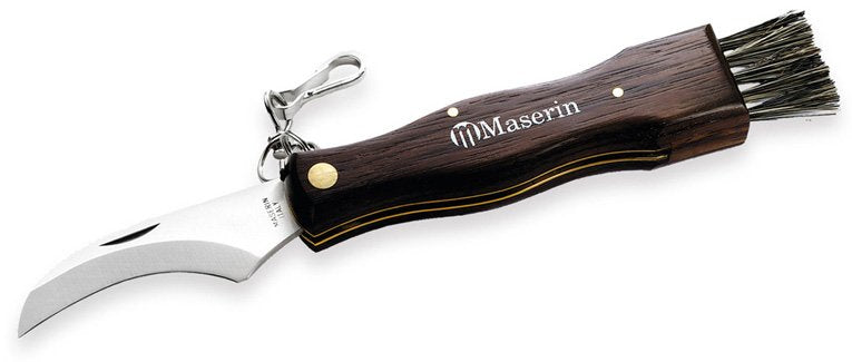 Maserin svampekniv mørk træ