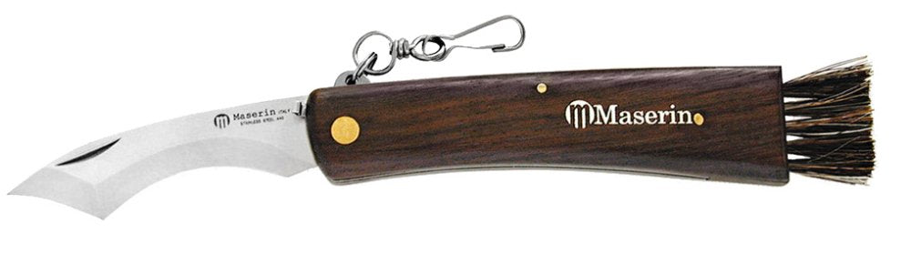 Maserin svampekniv mørk træ