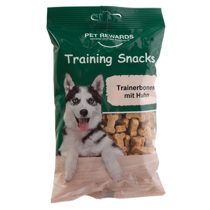 Hundegodbid Trainerbones med kylling, 200 g